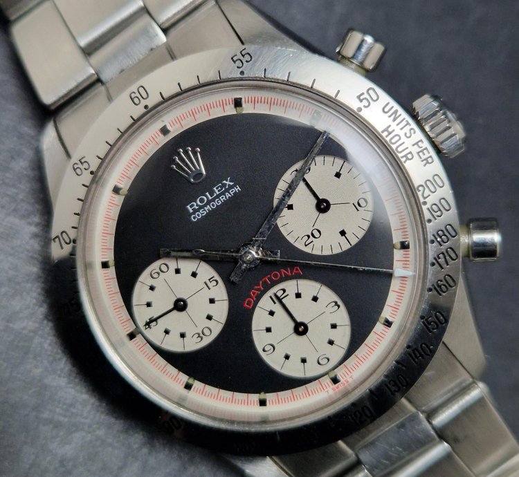 Rolex Daytona 6262 Black Paul Newman Tricolor With Carlo Pergola Expertise Top Conditions
