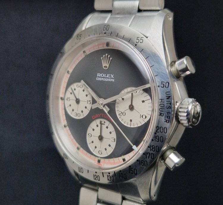 Rolex Daytona 6262 Black Paul Newman Tricolor With Carlo Pergola Expertise Top Conditions