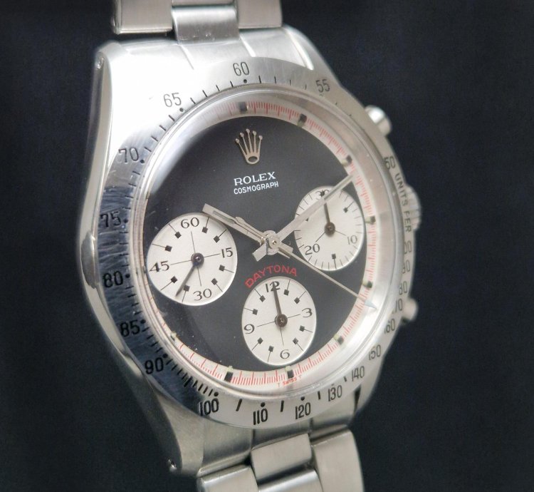 Rolex Daytona 6262 Black Paul Newman Tricolor With Carlo Pergola Expertise Top Conditions