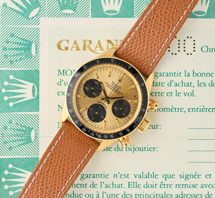 Rolex Daytona 6263 - 18k Yellow Gold - Champagne Dial - Rolex Warranty - Excellent Conditions