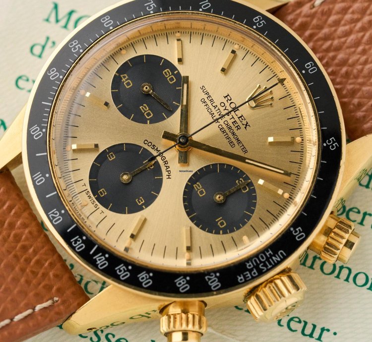 Rolex Daytona 6263 - 18k Yellow Gold - Champagne Dial - Rolex Warranty - Excellent Conditions