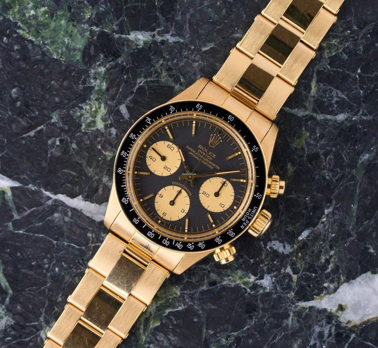 Rolex Daytona 6263 18k Yellow Gold - Black Dial - Rolex Warranty - Excellent Conditions