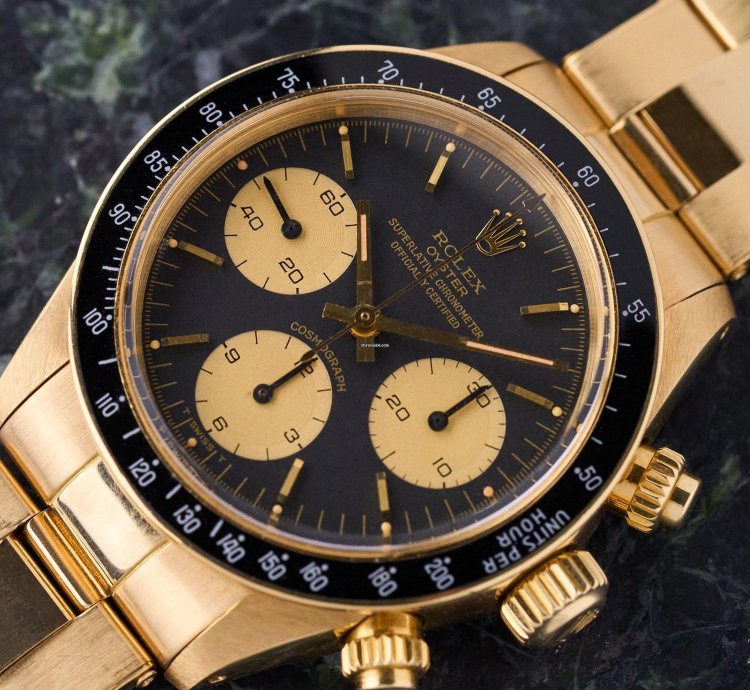Rolex Daytona 6263 18k Yellow Gold - Black Dial - Rolex Warranty - Excellent Conditions