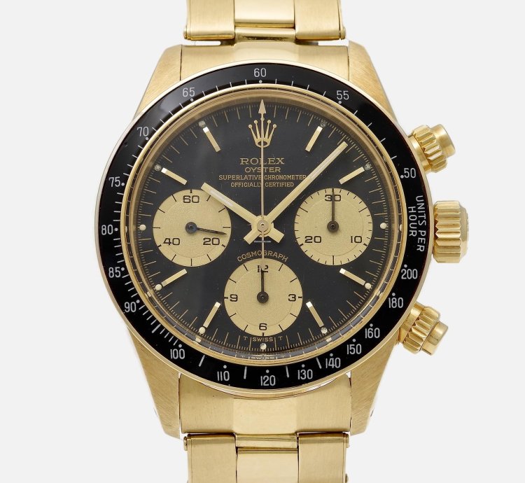 Rolex Daytona 6263 8 18k Gold 1979 Service Papers