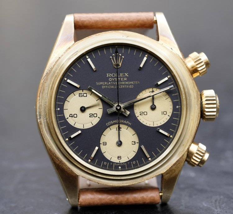 Rolex Daytona 6263 Unpolished 14kt Yellow Gold - Sigma Dial - Super Rare