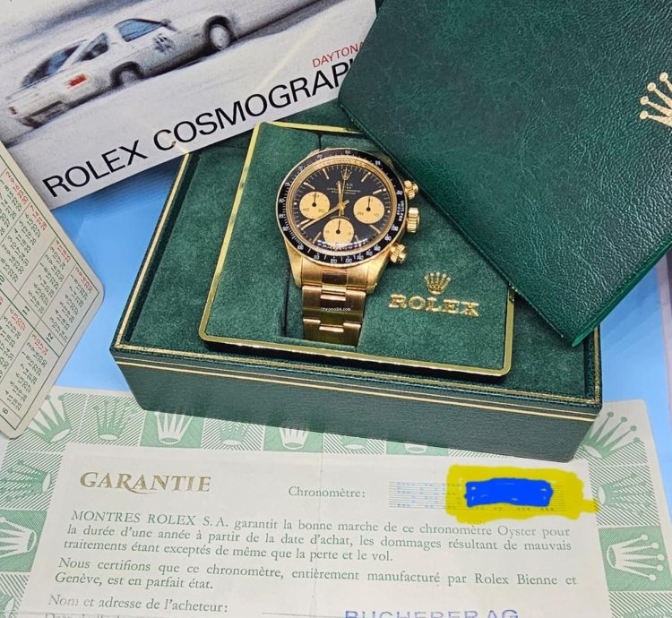 Rolex Daytona 6263 Yellow Gold Rare Full Set