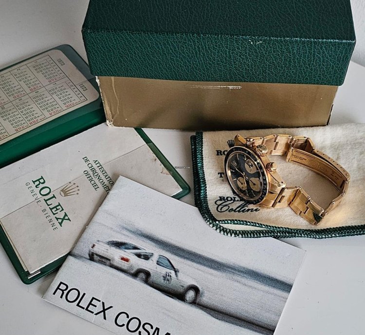 Rolex Daytona 6263 Yellow Gold Rare Full Set