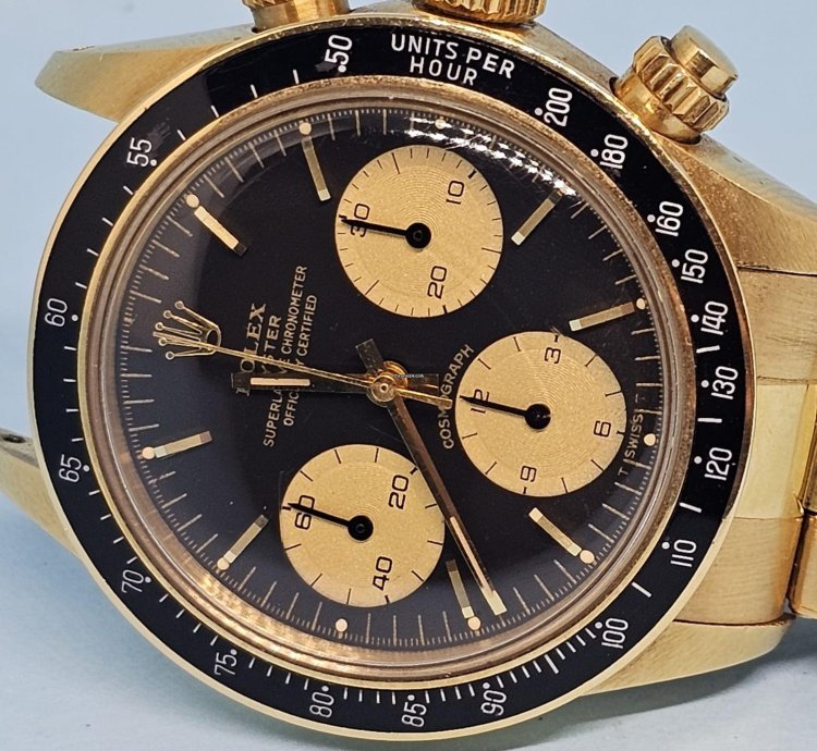 Rolex Daytona 6263 Yellow Gold Rare Full Set