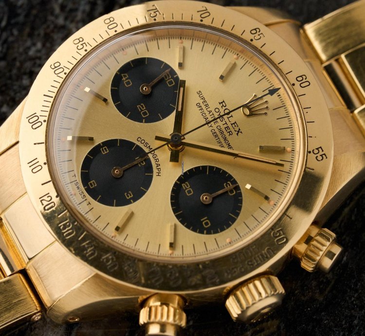 Rolex Daytona 6265 - 18k Yellow Gold - Champagne Dial - Excellent Condition - Rolex Warranty
