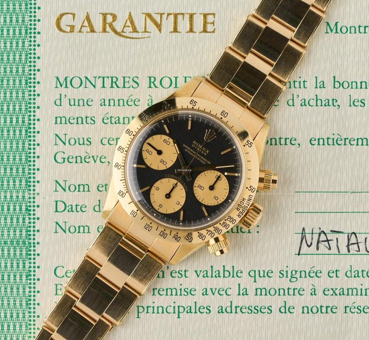 Rolex Daytona 6265 - Black Floating Dial - Millerighe Pushers - Unpolished - Original Warranty