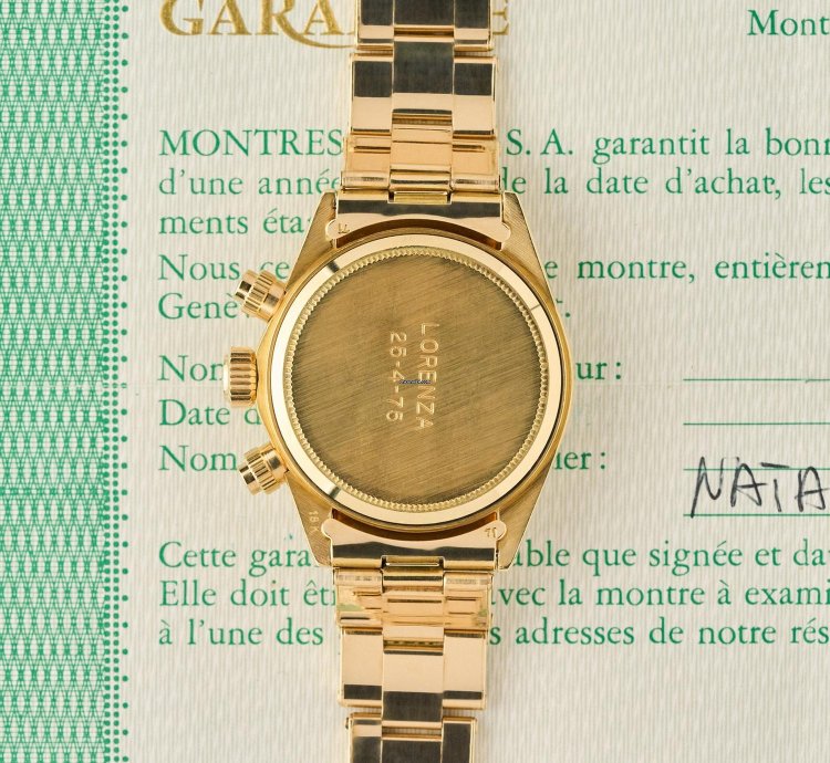 Rolex Daytona 6265 - Black Floating Dial - Millerighe Pushers - Unpolished - Original Warranty