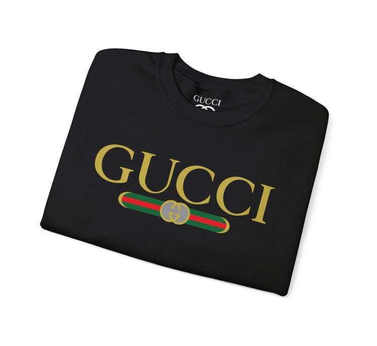 Gucci Gg Logo Black Sweatshirt - Size Usa