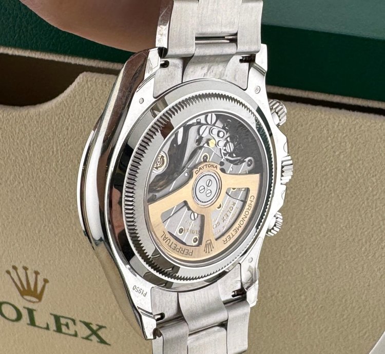 Rolex Daytona Arabic Ice Blue Dial Bugguatte Diamond Bezel Open Caseback New Reference