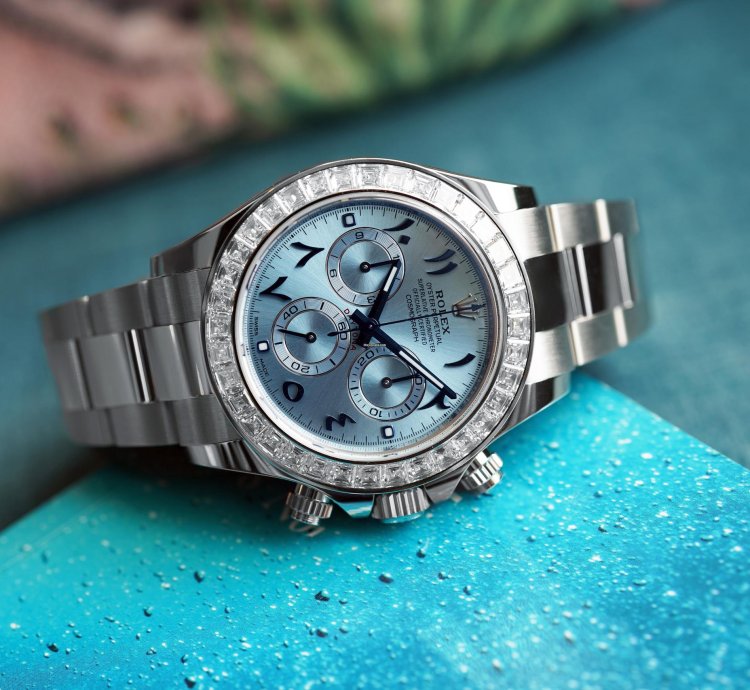 Rolex Daytona Arabic In Platinum Diamond 116576tbr
