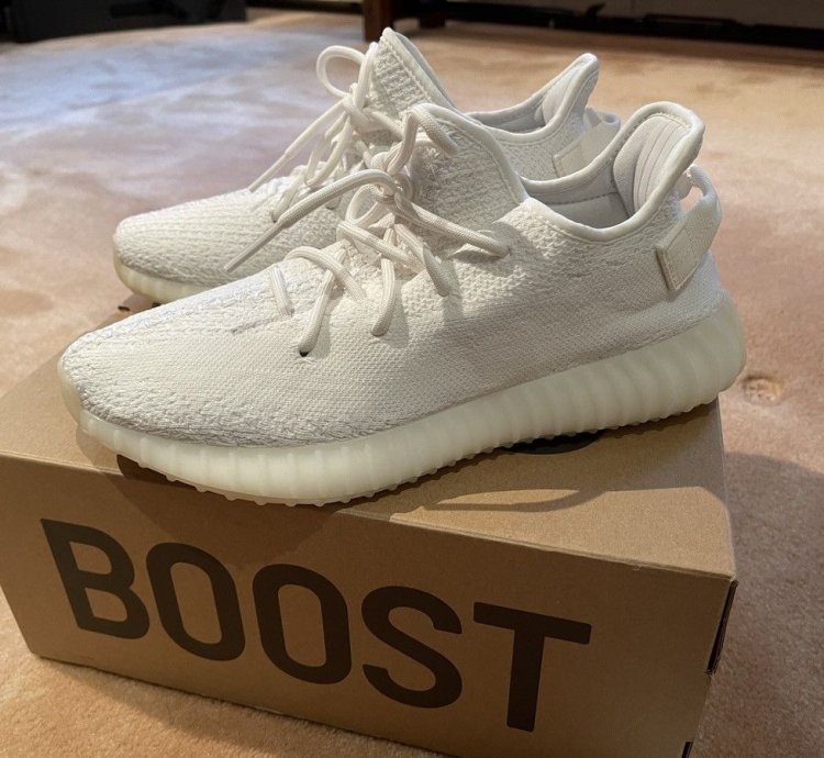 Adidas Yeezy Boost 350 V2 Cream White Cp9366 Size 8 5