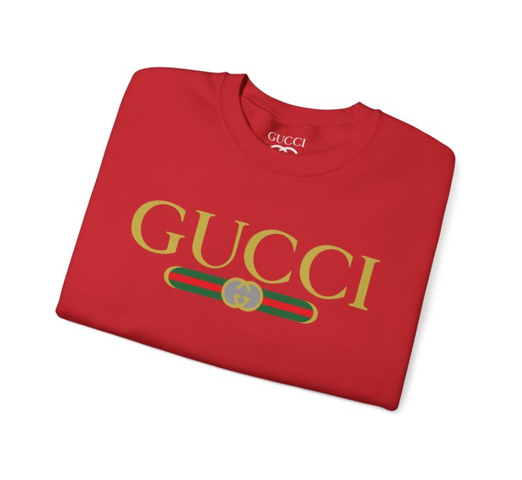 Gucci Gg Logo Red Sweatshirt - Size Usa