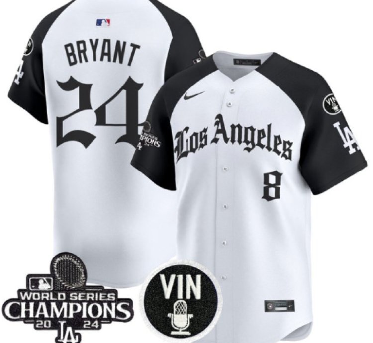 Kobe Bryant Jersey 24 Dodgers 2025 La Gothic Style Vapor Premier Limited Stitched Alternate