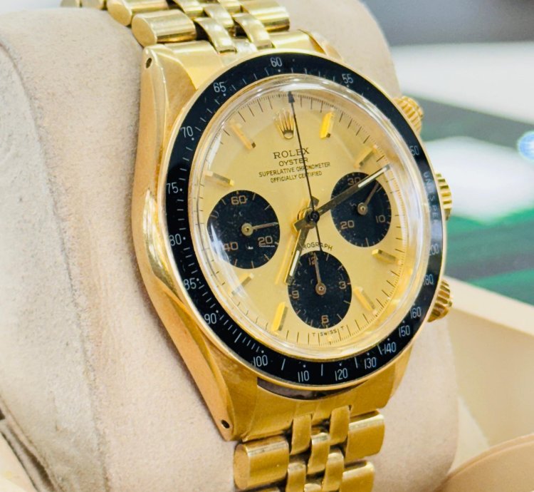 Rolex Daytona Cosmograph 6263 Champagne Dial 14kt Yellow Gold Jubilee Preowned