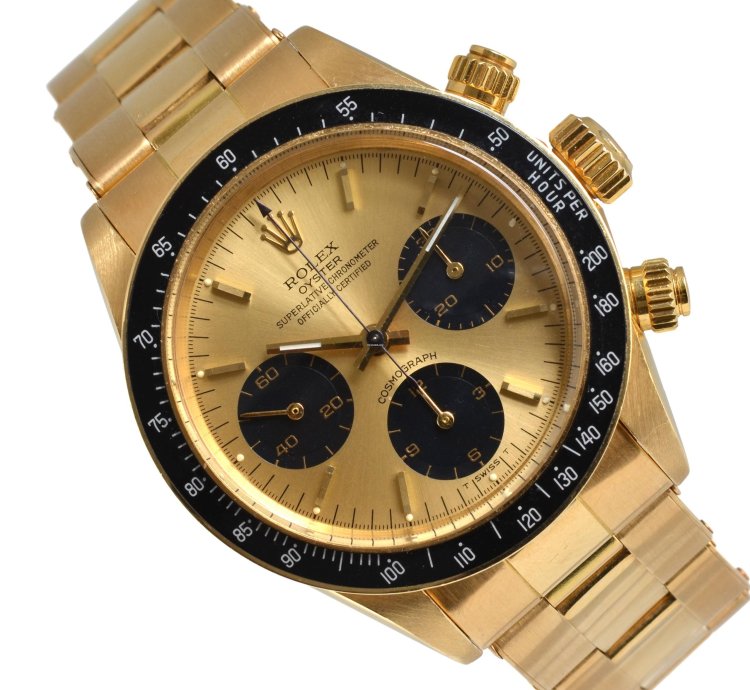 Rolex Daytona Cosmograph 6263 Daytona Champagne Dial Yellow Gold 18kt Full Set 1985