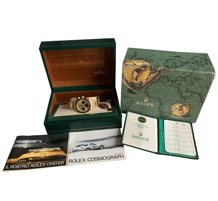 Rolex Daytona Cosmograph 6263 Daytona Champagne Dial Yellow Gold 18kt Full Set 1985