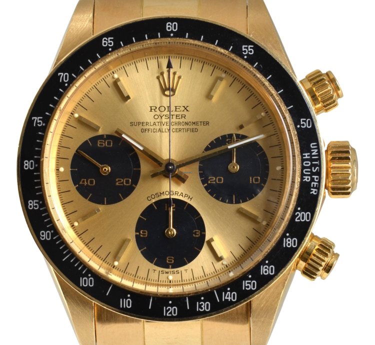 Rolex Daytona Cosmograph 6263 Daytona Champagne Dial Yellow Gold 18kt Full Set 1985