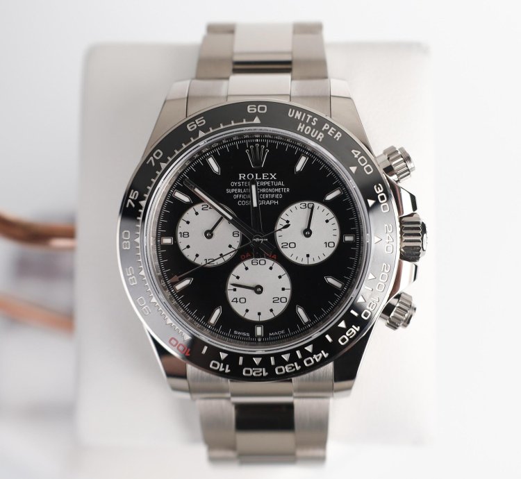 Rolex Daytona Cosmograph Daytona 40mm White Gold Black White Dial 126529ln