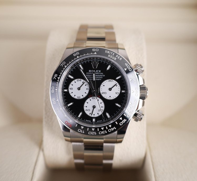 Rolex Daytona Cosmograph Daytona 40mm White Gold Black White Dial 126529ln