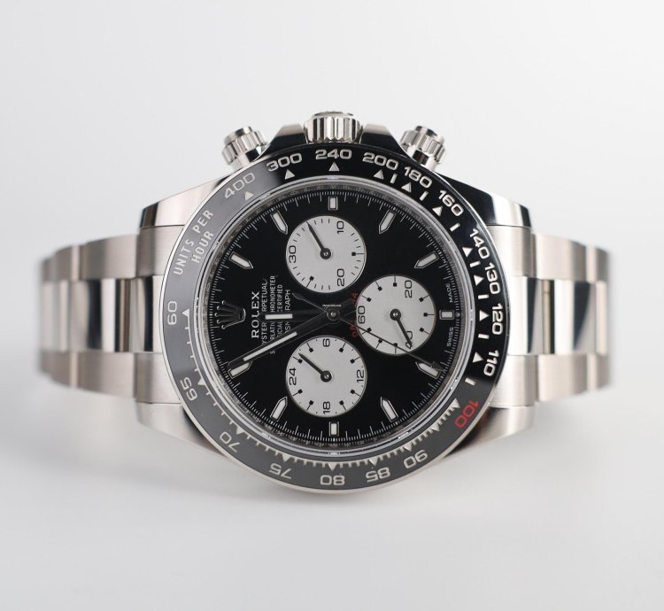 Rolex Daytona Cosmograph Daytona 40mm White Gold Black White Dial 126529ln