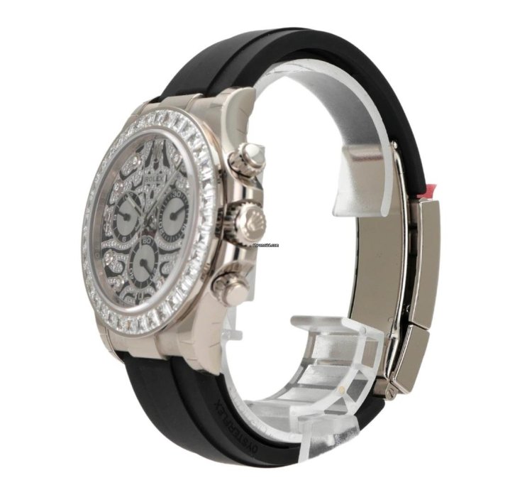 Rolex Daytona Cosmograph Daytona Wei Gold Oysterflex Ref 116589tbr Eye Of The Tiger Stickers