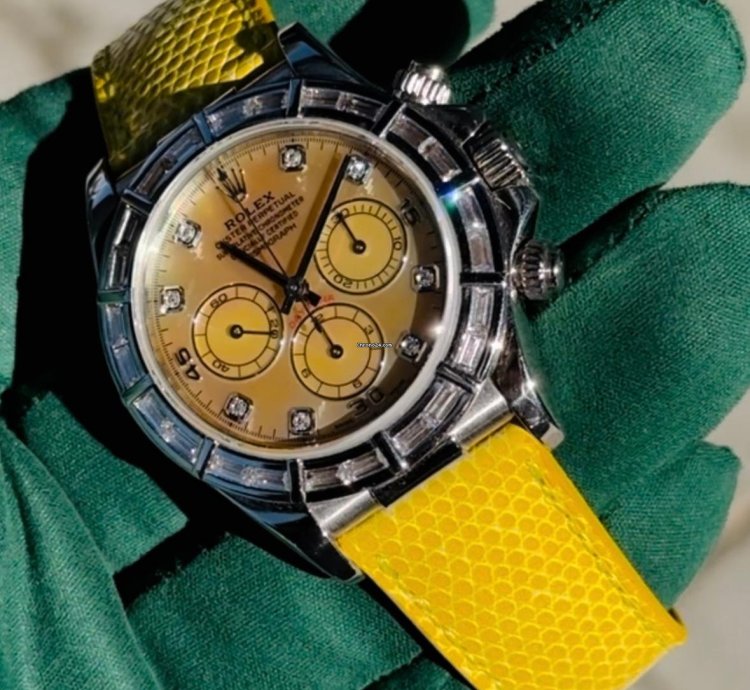 Rolex Daytona Cosmograph Daytona Zenith Lemon Dial 16589br Extremely Rare