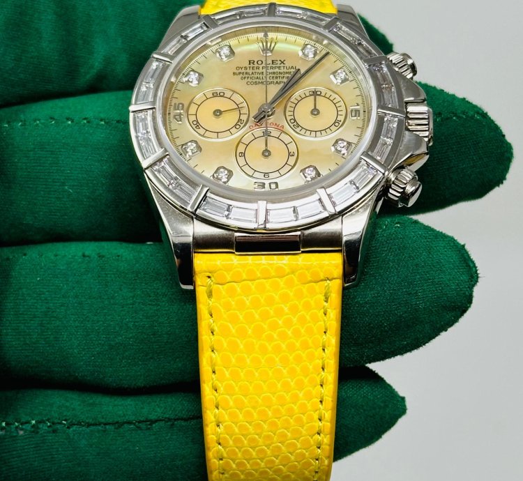 Rolex Daytona Cosmograph Daytona Zenith Lemon Dial 16589br Extremely Rare