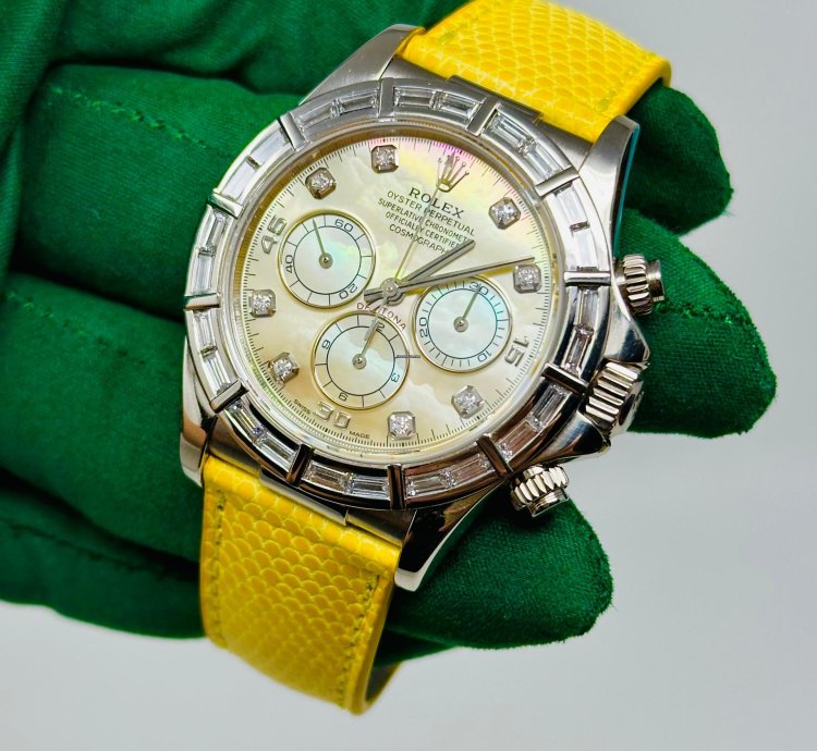 Rolex Daytona Cosmograph Daytona Zenith Lemon Dial 16589br Extremely Rare