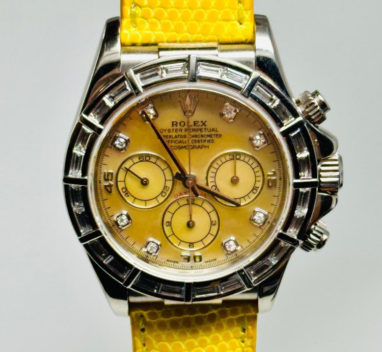 Rolex Daytona Cosmograph Daytona Zenith Lemon Dial 16589br Extremely Rare