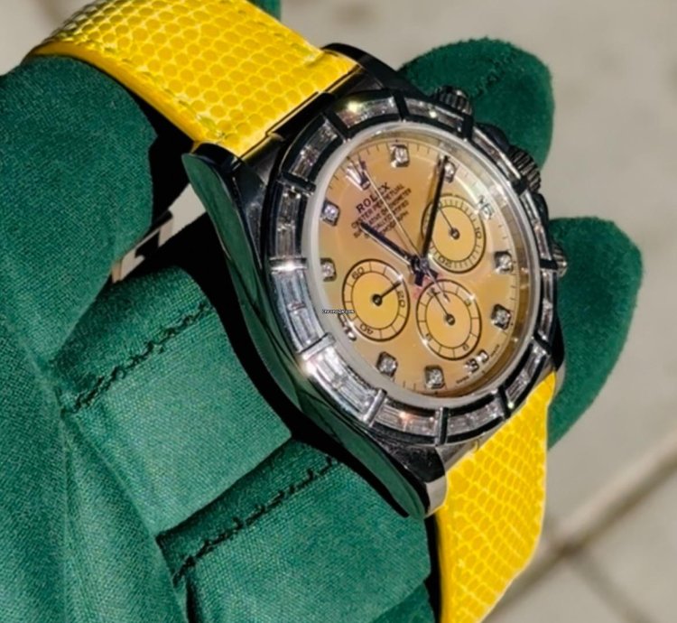 Rolex Daytona Cosmograph Daytona Zenith Lemon Dial 16589br Extremely Rare