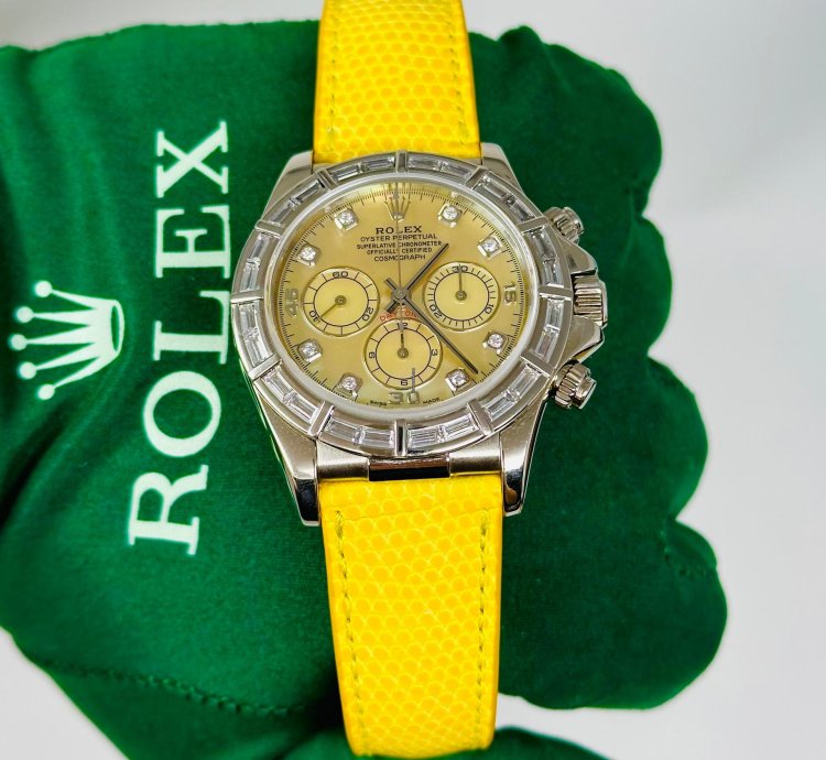 Rolex Daytona Cosmograph Daytona Zenith Lemon Dial 16589br Extremely Rare