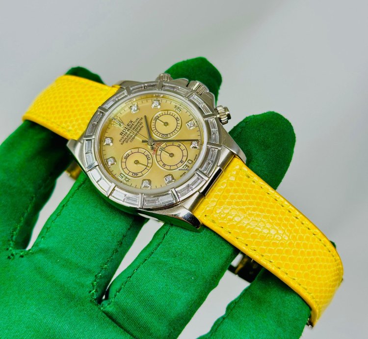 Rolex Daytona Cosmograph Daytona Zenith Lemon Dial 16589br Extremely Rare