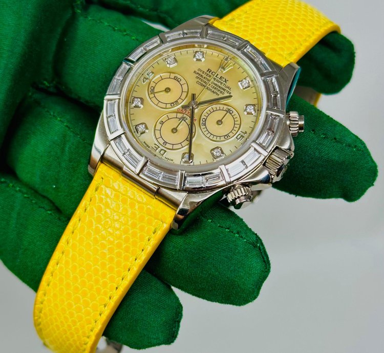 Rolex Daytona Cosmograph Daytona Zenith Lemon Dial 16589br Extremely Rare