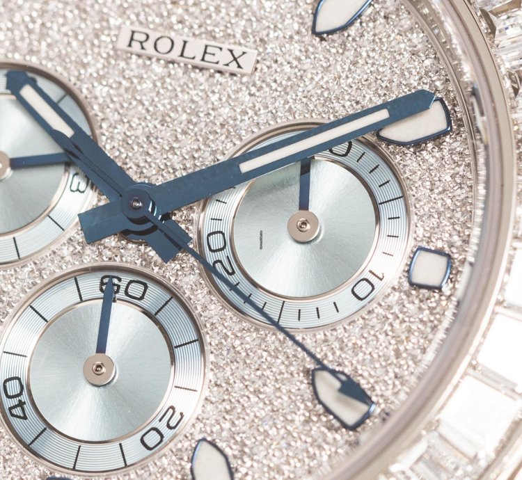 Rolex Daytona Cosmograph Ref 116576tbr 950 Platinum Diamond Setting On Bezel Dial Box Papers Bj-2015
