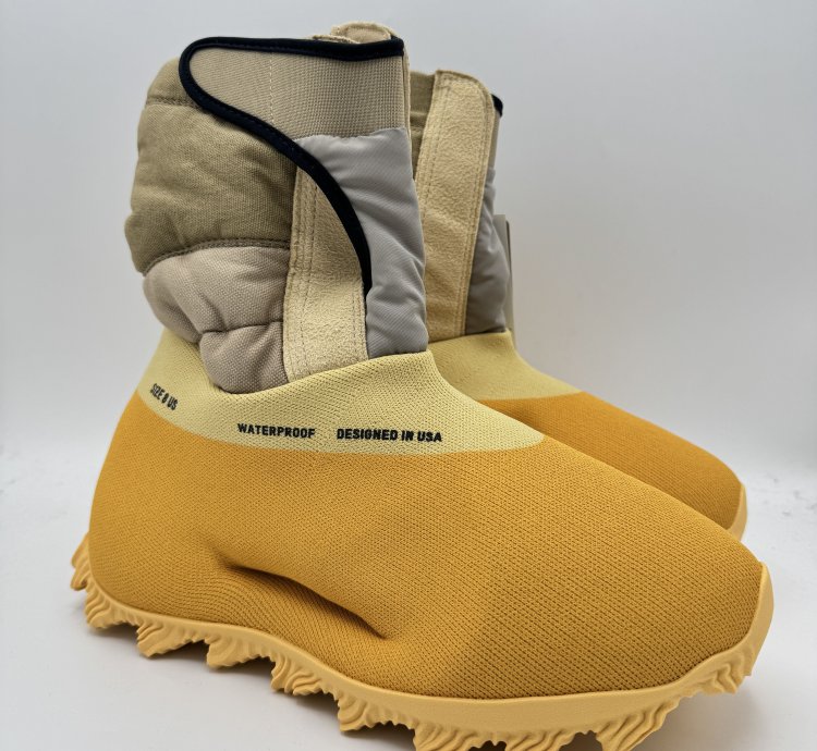 Adidas Yeezy Knit Runner Boot Sulfer Yellow Waterproof