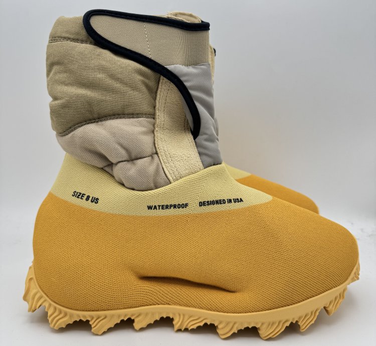 Adidas Yeezy Knit Runner Boot Sulfer Yellow Waterproof