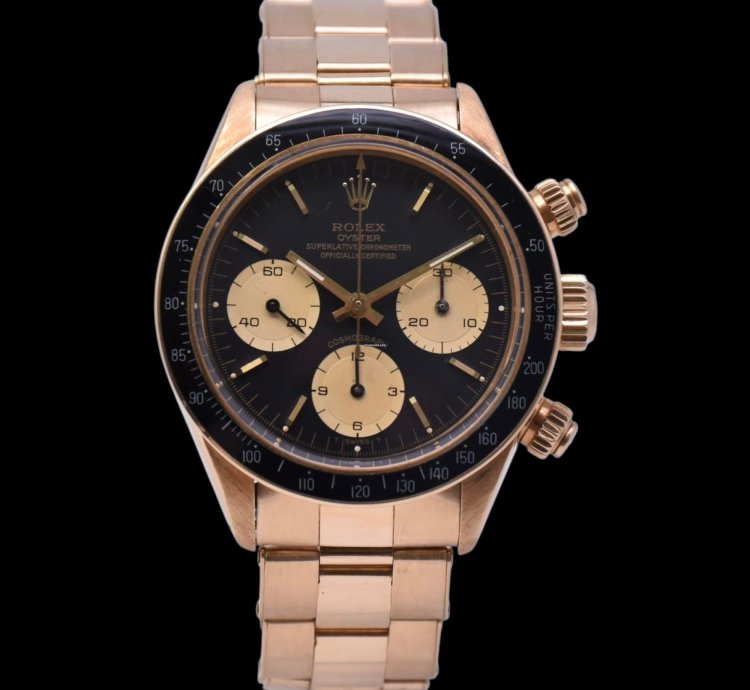 Rolex Daytona Daytona Cosmograph Ref 6263-8 Year 1985 Yellow Gold Top Condition