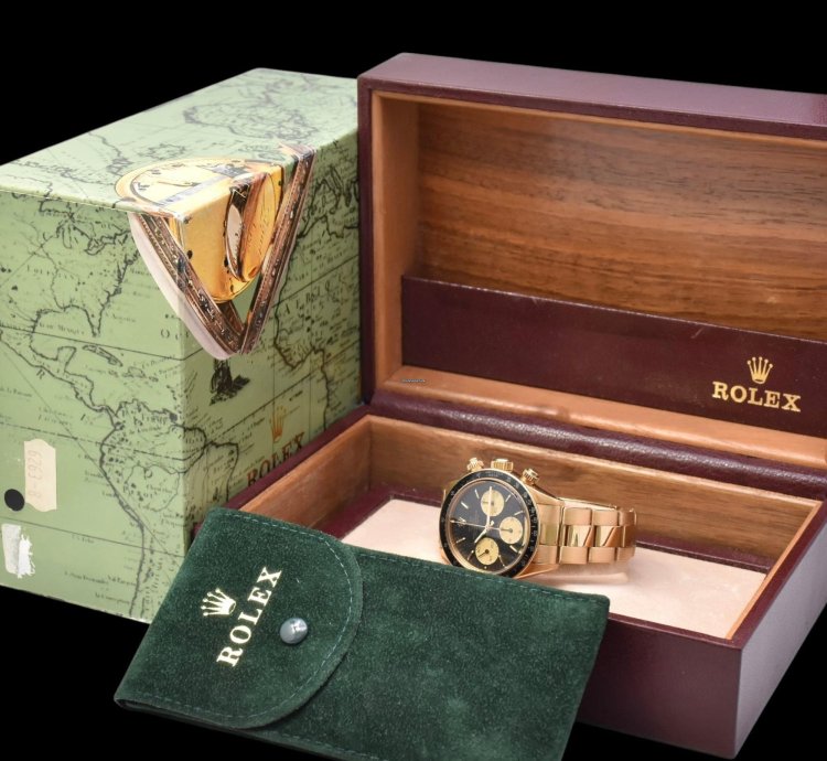 Rolex Daytona Daytona Cosmograph Ref 6263-8 Year 1985 Yellow Gold Top Condition