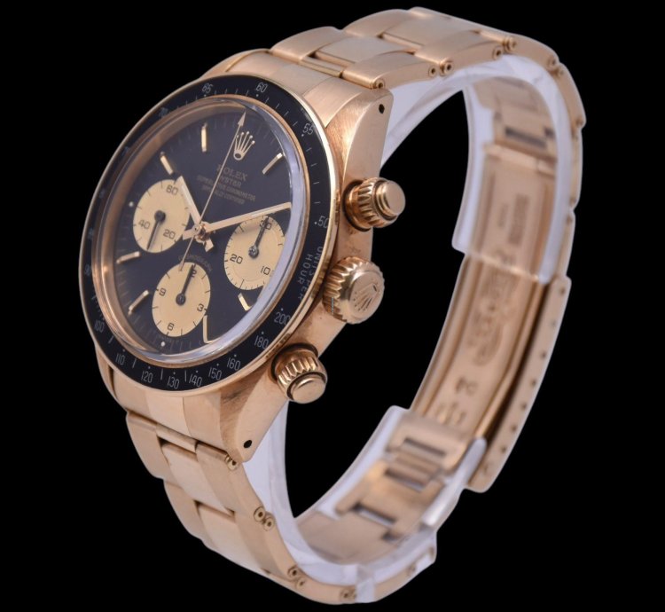 Rolex Daytona Daytona Cosmograph Ref 6263-8 Year 1985 Yellow Gold Top Condition