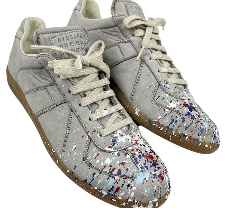 Aw15 Nwt Maison Margiela Paint Splatter Gat Sneakers