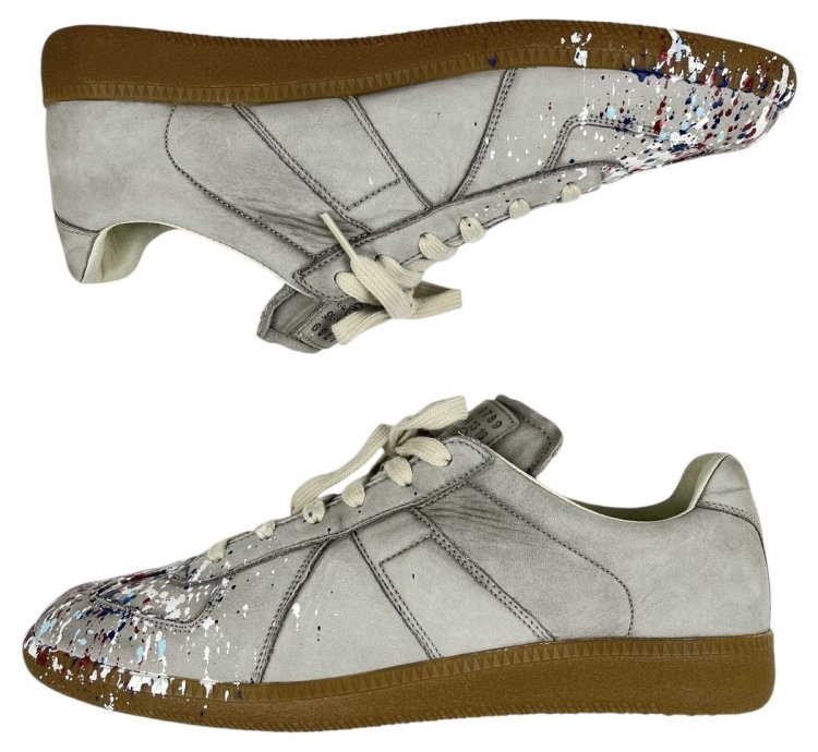 Aw15 Nwt Maison Margiela Paint Splatter Gat Sneakers