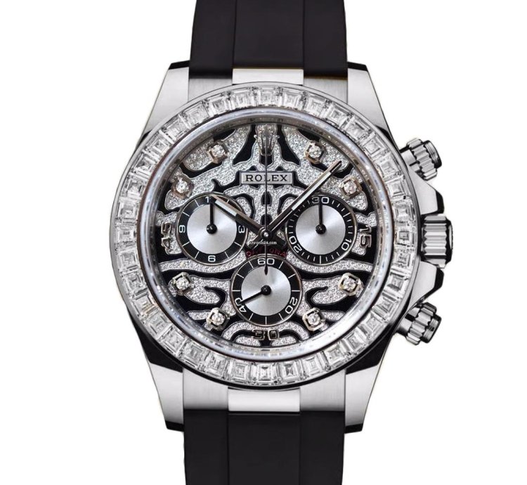 Rolex Daytona Eye Of The Tiger 18k White Gold 116589tbr - Ats-w007768