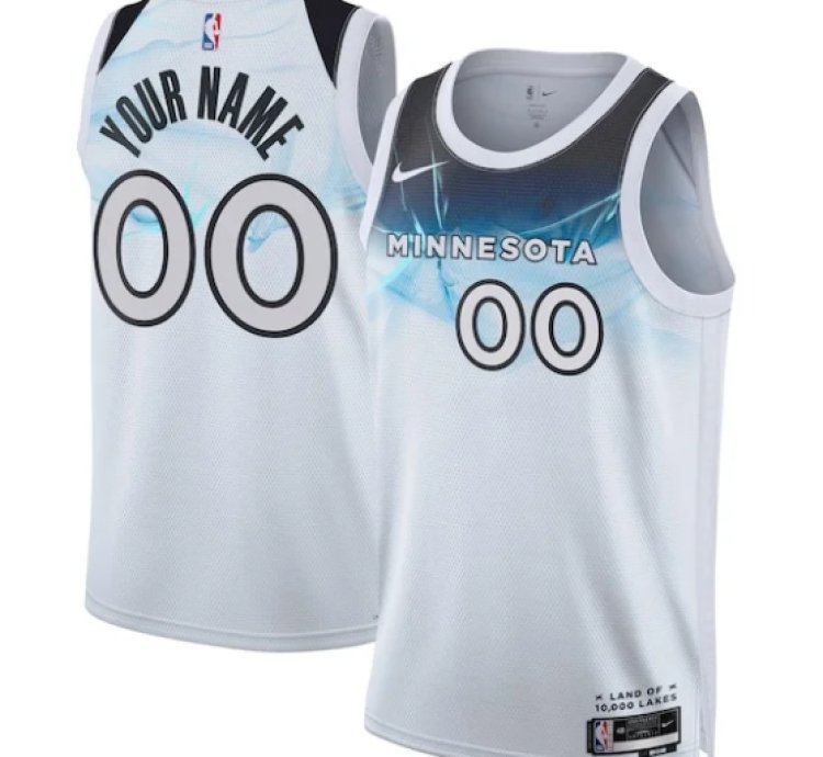 Minnesota Timberwolves Nike Unisex 202425 Custom Swingman Jersey - City Edition - White