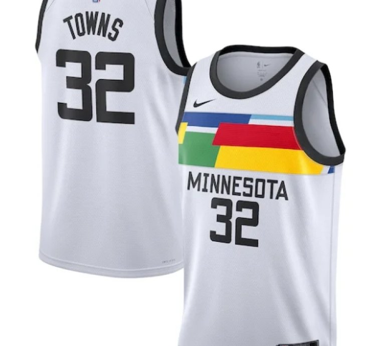 Karl-anthony Towns Minnesota Timberwolves Nike Unisex 202223 Swingman Jersey - City Edition - White