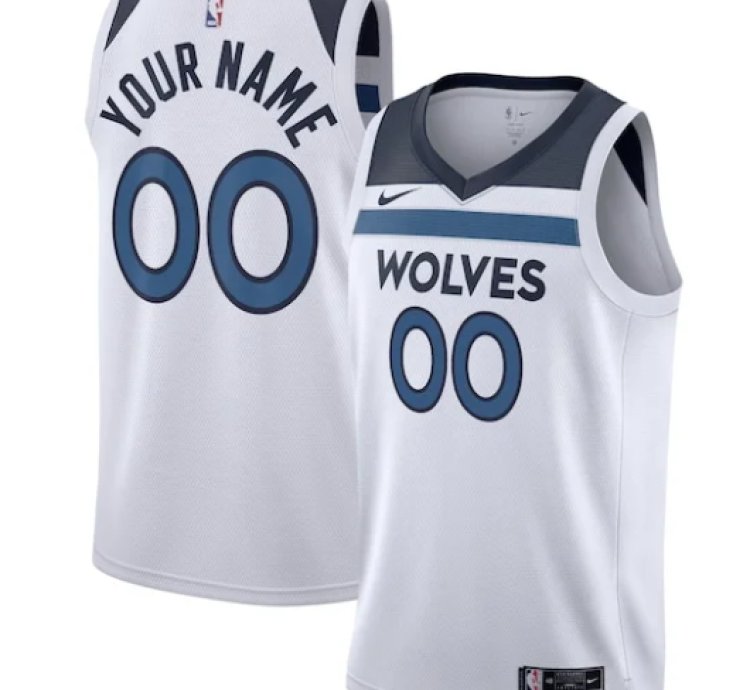 Minnesota Timberwolves Nike Unisex Swingman Custom Jersey White - Association Edition