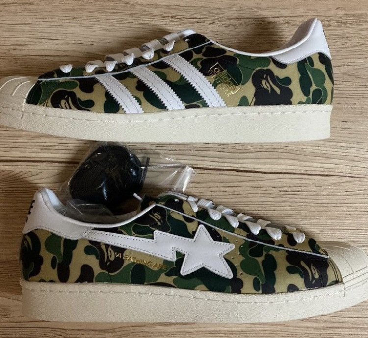 Bape Adidas Superstar Abc Camo Green Ds Size 11 280